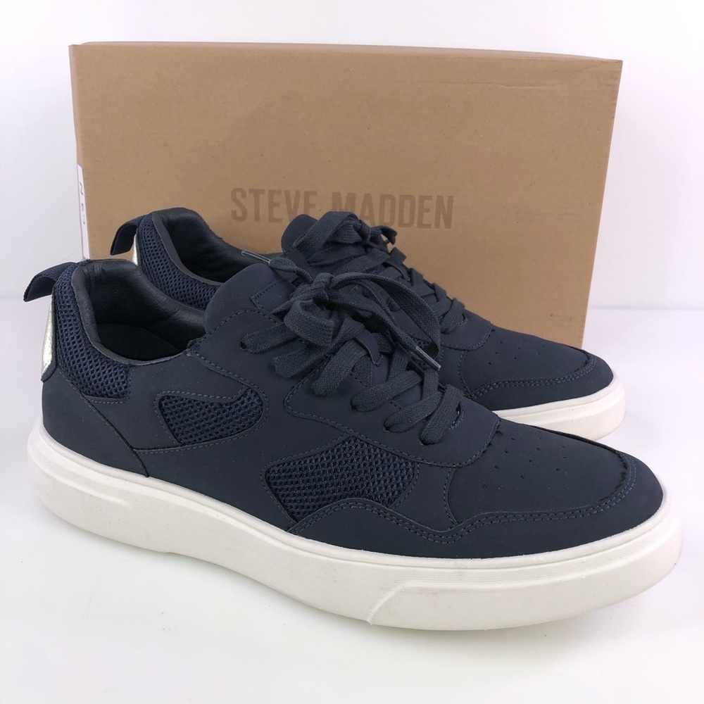 Steve Madden Navy P-Vice Sneaker Shoes Size 11
